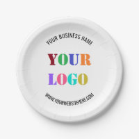 Branded Business Promotional Paper Plates Example