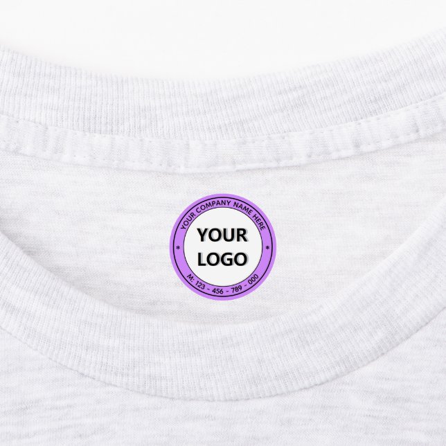 Branded Company Logo Business Stickers Template (Affixed)