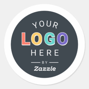 Branded Company Logo Classic Round Sticker