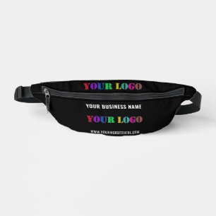 Branded Company Logo Text Fanny Pack Example
