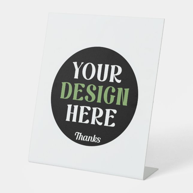 Branded Corporate Client Gratitude Bulk Event Pedestal Sign (Front)