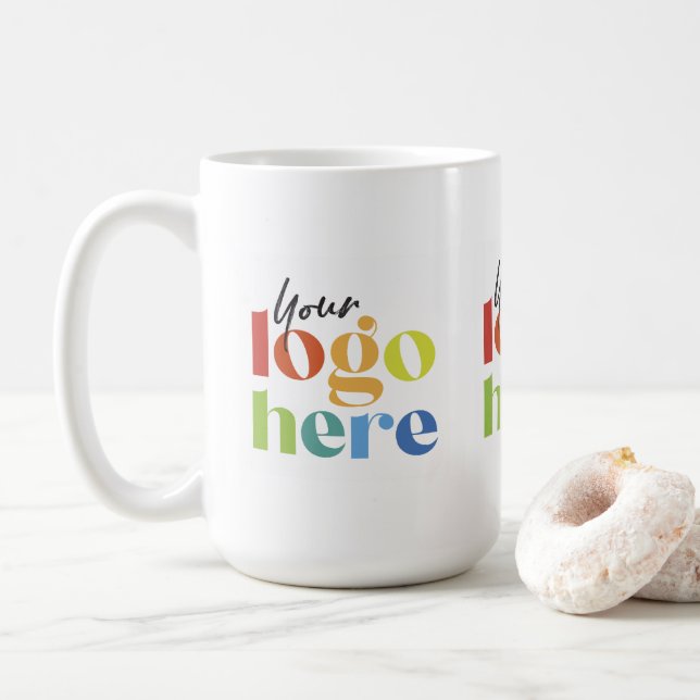 Branded Custom Business Logo Coffee Mug (With Donut)