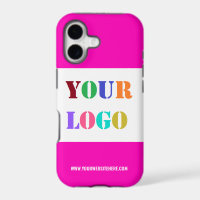 Branded Custom Company Logo and Text iPhone Case
