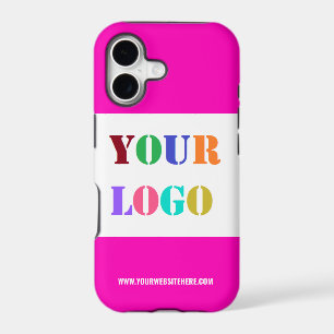Branded Custom Company Logo and Text iPhone Case