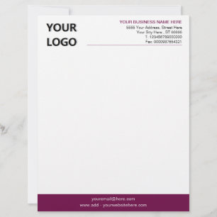 Branded Design Your Company Letterhead Example