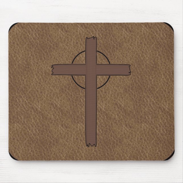 Branded Leather look Mouse Pad (Front)