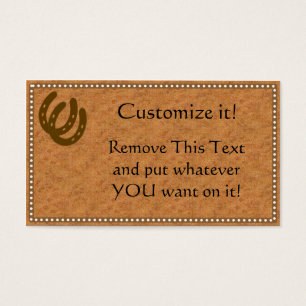 Branded Leather Profile Card