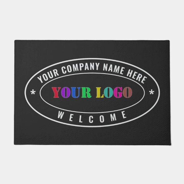 Branded Logo Name Business Office Doormat Template (Front)