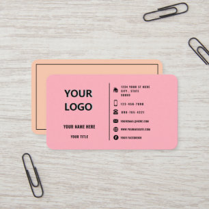Branded Logo Promotional Business Cards Example