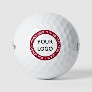 Branded Logo Text Personalised Golf Balls Template