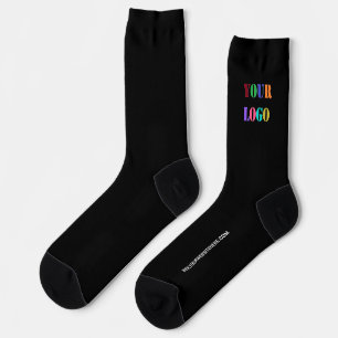 Branded Logo Text Your Business Promotional Socks