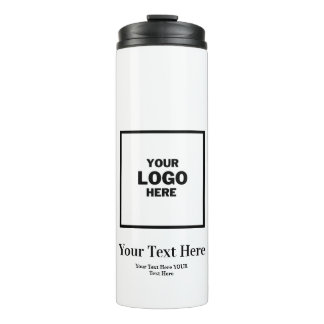 Branded logo thermal tumbler