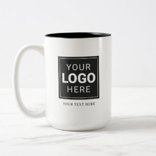 Branded Logo Two-Tone Coffee Mug