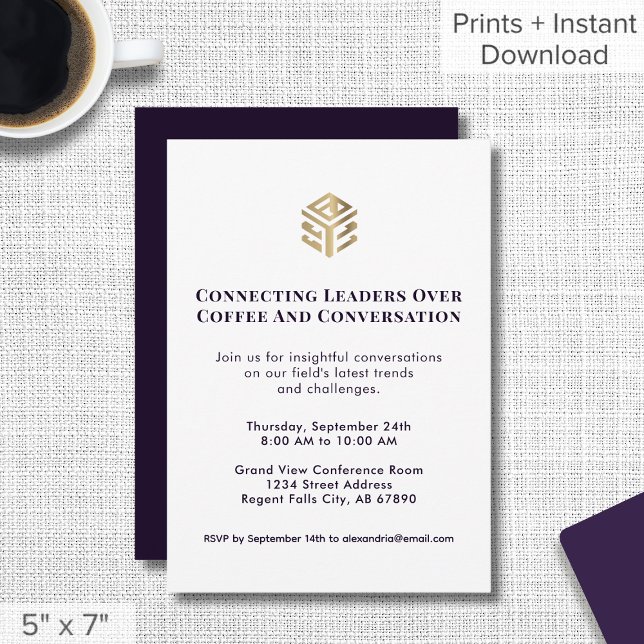 Branded Networking Event Invitation (Creator Uploaded)