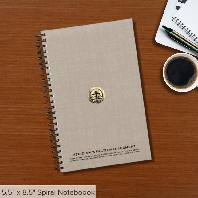 Branded Notebook with Logo 5.5" x 8.5" (Creator Uploaded)