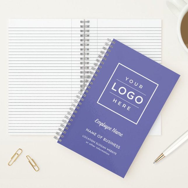 Branded Periwinkle Business Logo Notebook (Creator Uploaded)