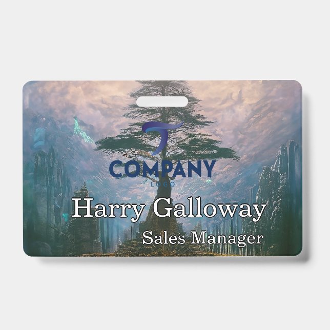Branded Personalised Corporate Business Company ID Badge (Front)