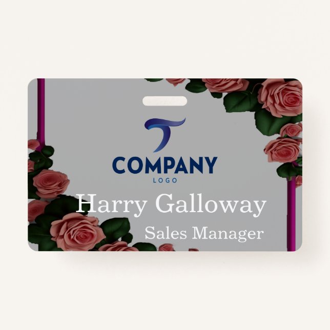Branded Personalised Corporate Business Company ID Badge (Front)