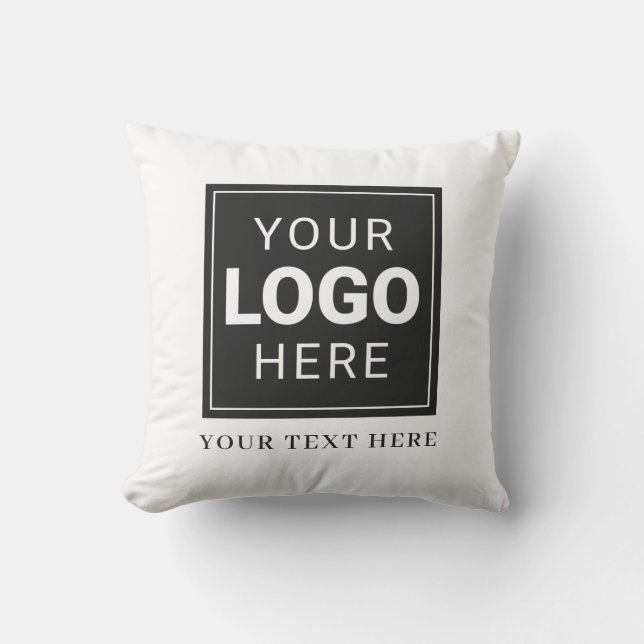 Branded Pillow with Your Logo (Front)