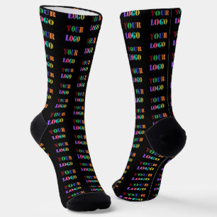 Branded Promotional Business Logo Socks Template