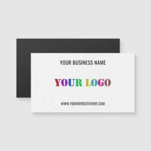 Branded Promotional Magnetic Business Card Example