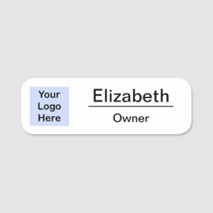 Branded Small Business Retail Your Logo Here Name Tag