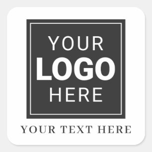 Branded Sticker and Text with Your Logo