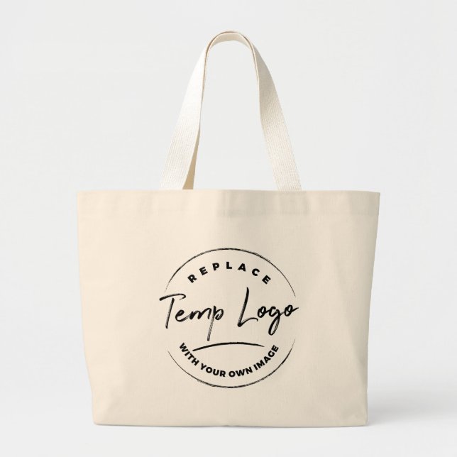 Branded with Your Corporate Logo Large Tote Bag (Front)