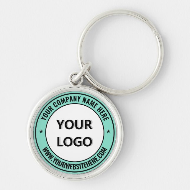 Branded Your Business Promotional Keychain Example (Front)