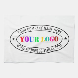 Branded Your Company Logo and Text Kitchen Towel