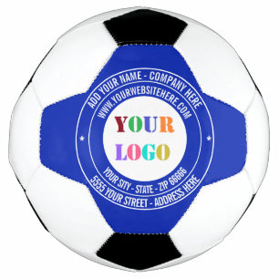 Branded Your Company Logo Text Soccer Ball Example