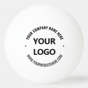 Branded Your Logo and Text Ping Pong Balls Example