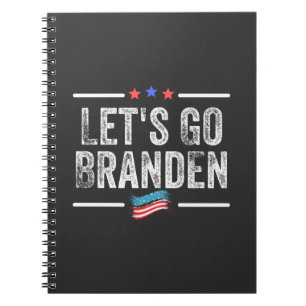 branden conservative, flag funny anti biden t-shir notebook
