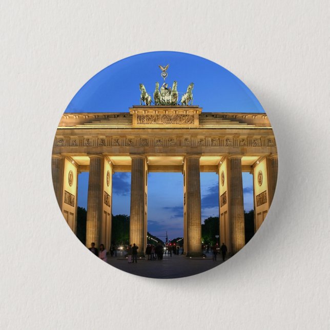 brandenburg evening 6 cm round badge (Front)