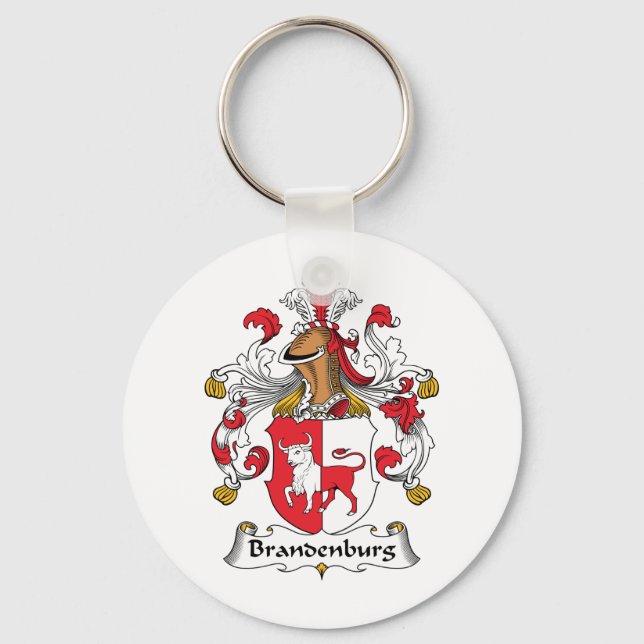 Brandenburg Family Crest Key Ring (Front)