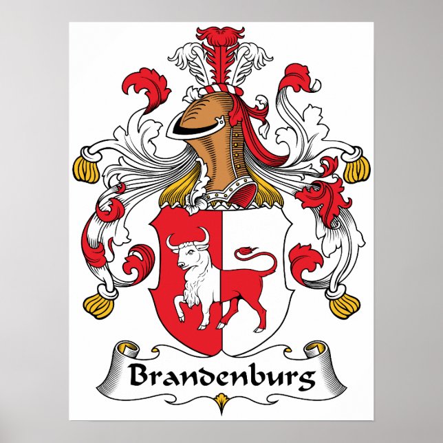 Brandenburg Family Crest Poster (Front)