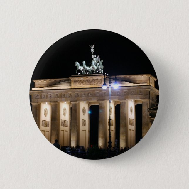 brandenburg gate 6 cm round badge (Front)
