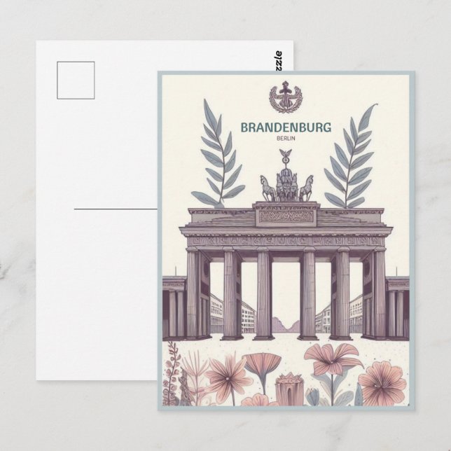 Brandenburg Gate -berlin gate, berlin Holiday trip Postcard (Front/Back)