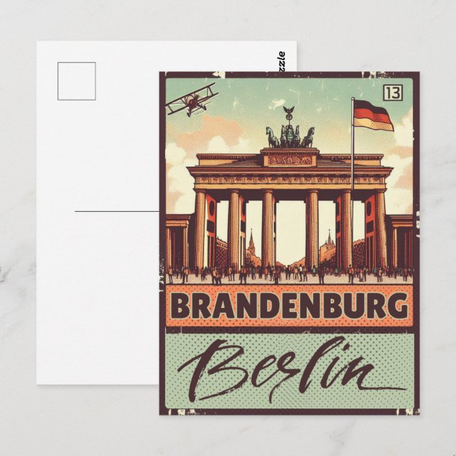 Brandenburg Gate -berlin gate, berlin Holiday trip Postcard (Front/Back)