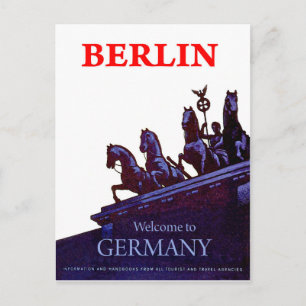 Brandenburg Gate, Berlin, Germany, view from earth Postcard