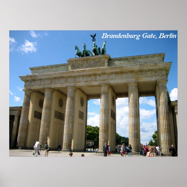 Brandenburg Gate, Berlin Poster (Front)