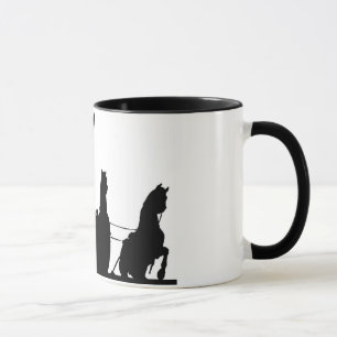 Brandenburg Gate Chariot and Columns, Berlin, Silh Mug