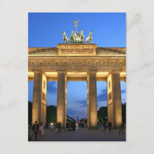brandenburg gate eve postcard