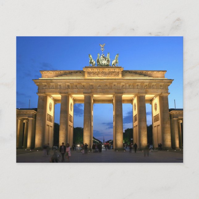 brandenburg gate evening postcard (Front)