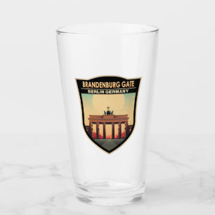 Brandenburg Gate Germany Travel Art Vintage Glass