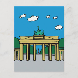 Brandenburg Gate in Berlin Postcard