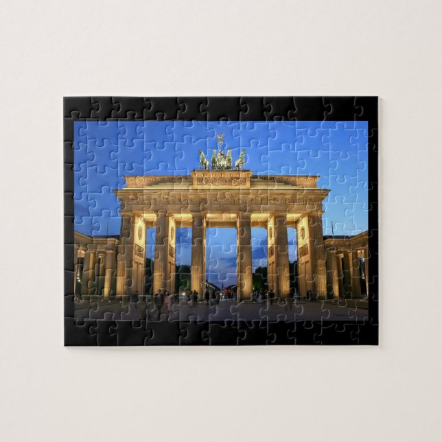brandenburg gate night jigsaw puzzle (Horizontal)