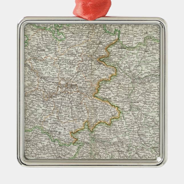 Brandenburg Metal Tree Decoration (Front)