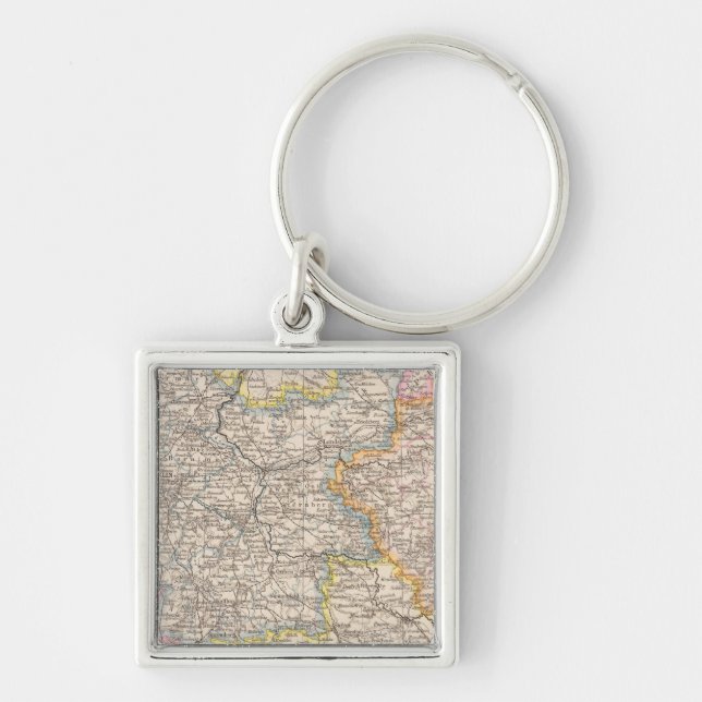 Brandenburg, Posen Atlas Map Key Ring (Front)