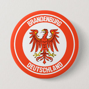 Brandenburg Round Emblem 7.5 Cm Round Badge